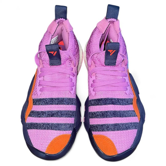 ADIDAS Trae Young 2 Signature Series Basketball Purple Orange Sneaker youth 4.5 - Picture 2 of 7